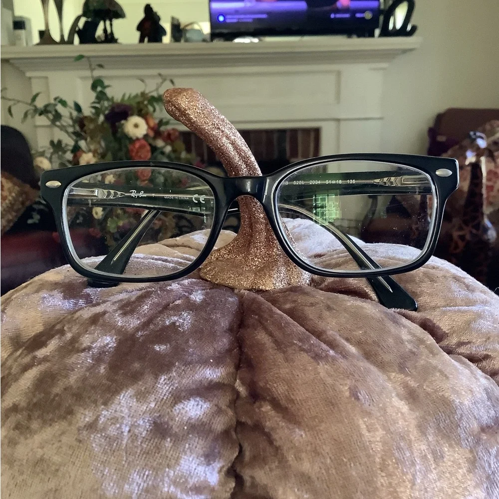 Authentic ray-ban kids black clear wayfarer eyeglasses